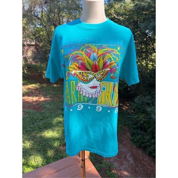 Vintage Mardi Gra T Shirt - Picture 1 of 7